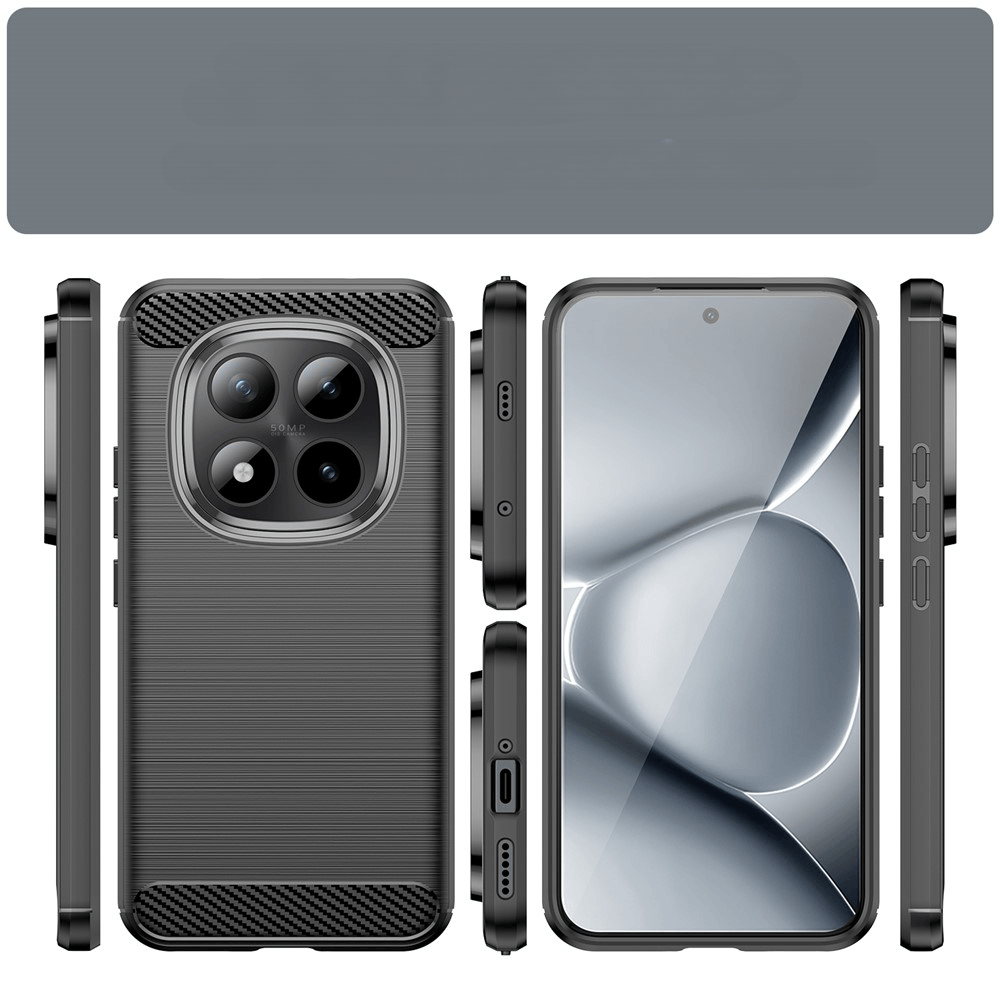 Xiaomi Redmi Note 15 Pro+ / Poco M8 Pro - Cover in look metallo carbonio