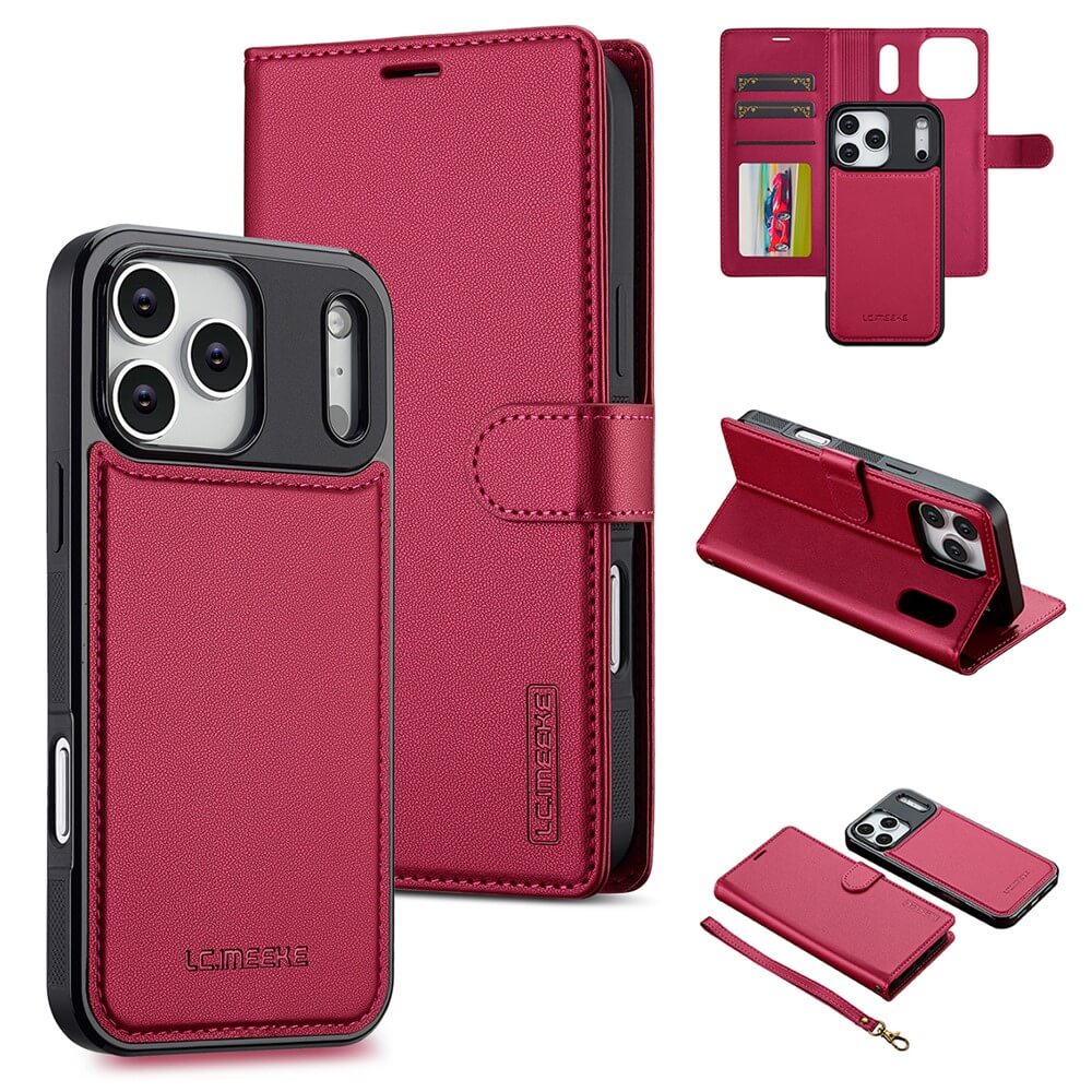 iPhone 17 Pro - LC.IMEEKE série L2 Portefeuille et étui