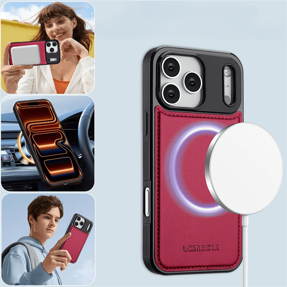iPhone 17 Pro - LC.IMEEKE série L2 Portefeuille et étui