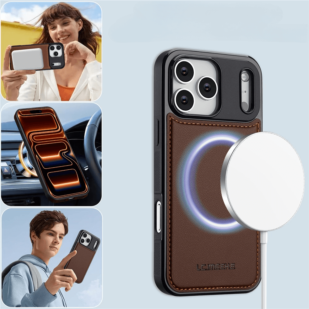 iPhone 17 Pro - LC.IMEEKE série L2 Portefeuille et étui