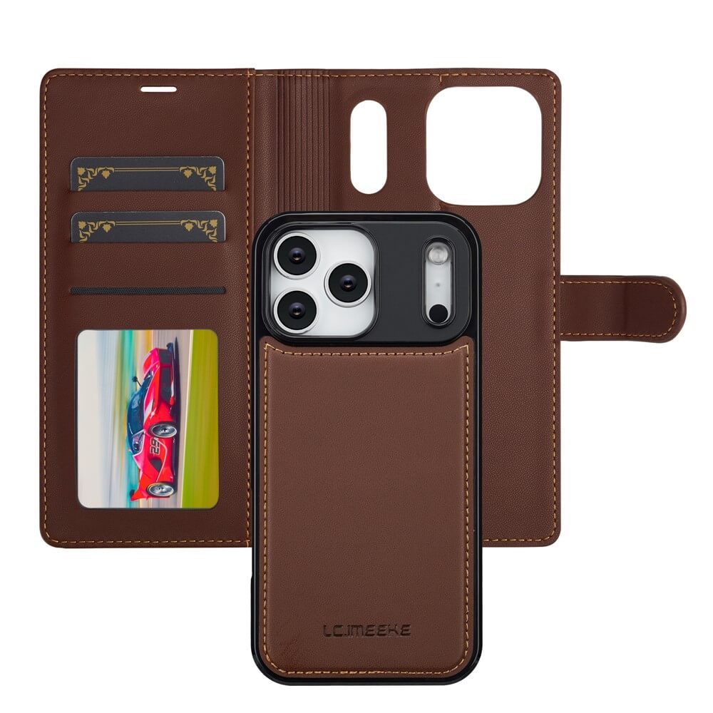 iPhone 17 Pro - LC.IMEEKE série L2 Portefeuille et étui