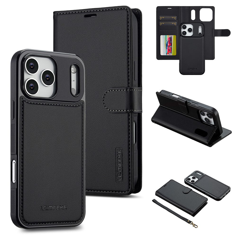 iPhone 17 Pro - LC.IMEEKE série L2 Portefeuille et étui