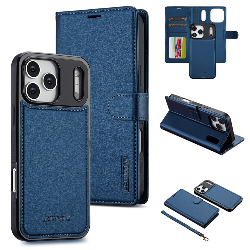 iPhone 17 Pro Max - LC.IMEEKE série L2 Portefeuille et étui