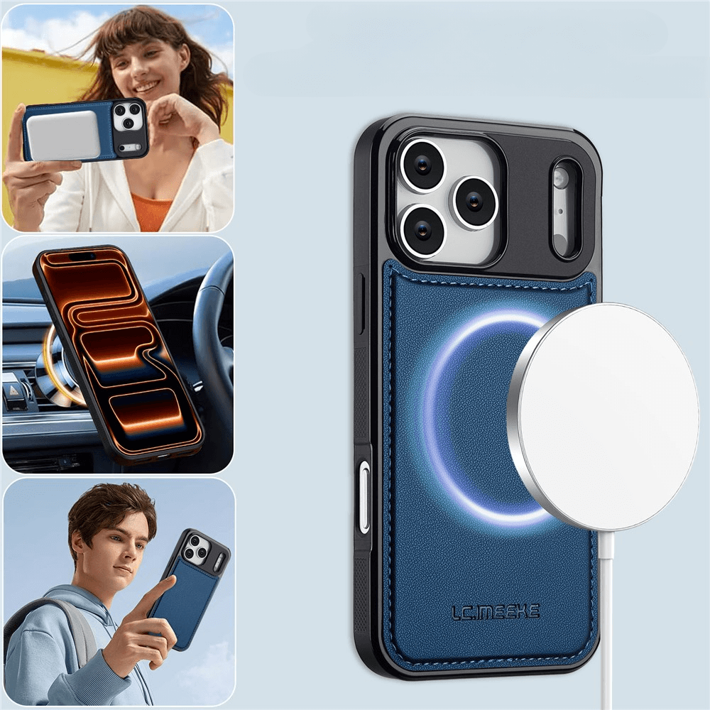 iPhone 17 Pro Max - LC.IMEEKE série L2 Portefeuille et étui