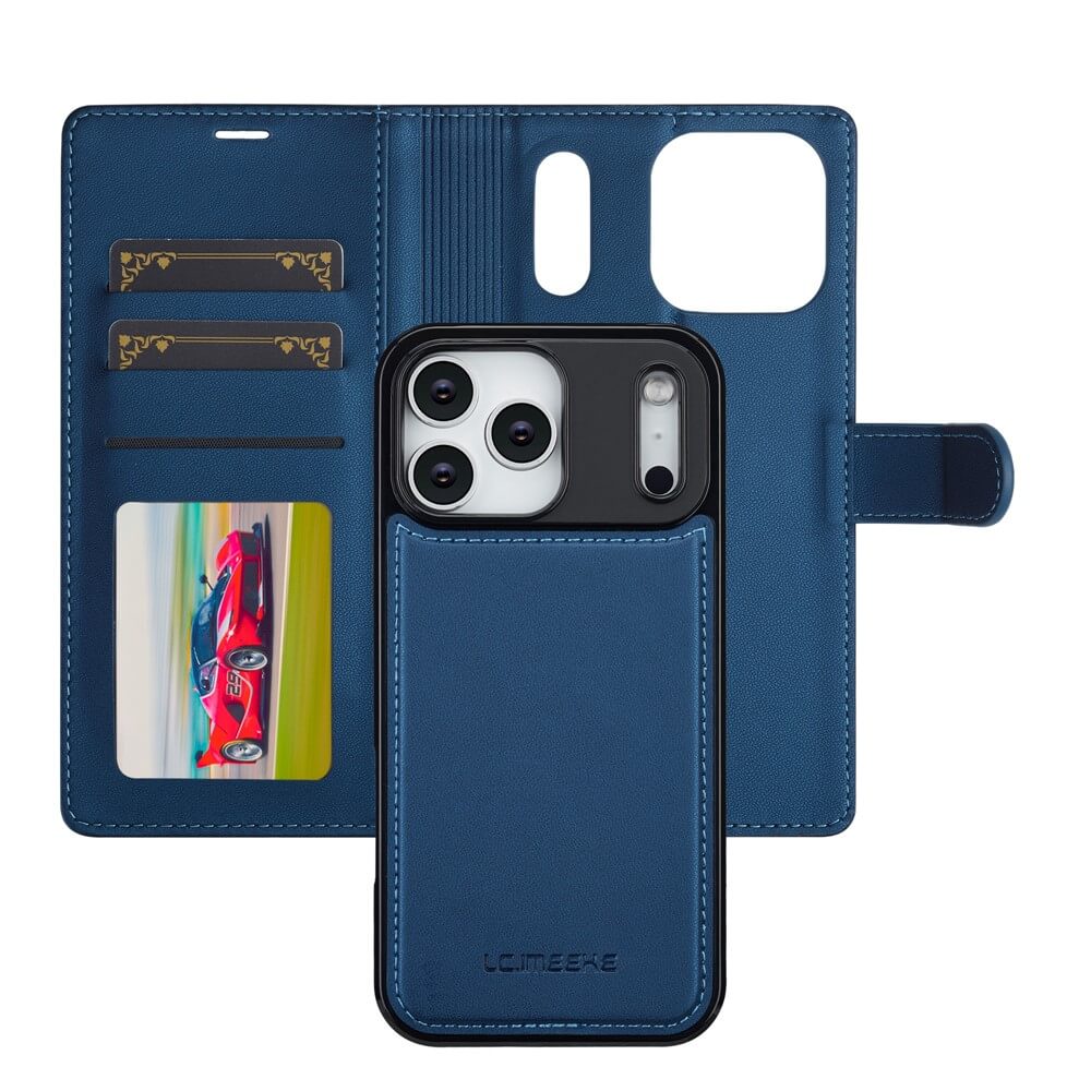 iPhone 17 Pro Max - LC.IMEEKE série L2 Portefeuille et étui