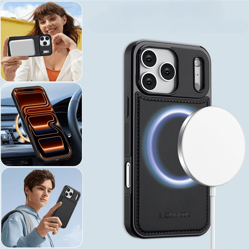 iPhone 17 Pro Max - LC.IMEEKE série L2 Portefeuille et étui