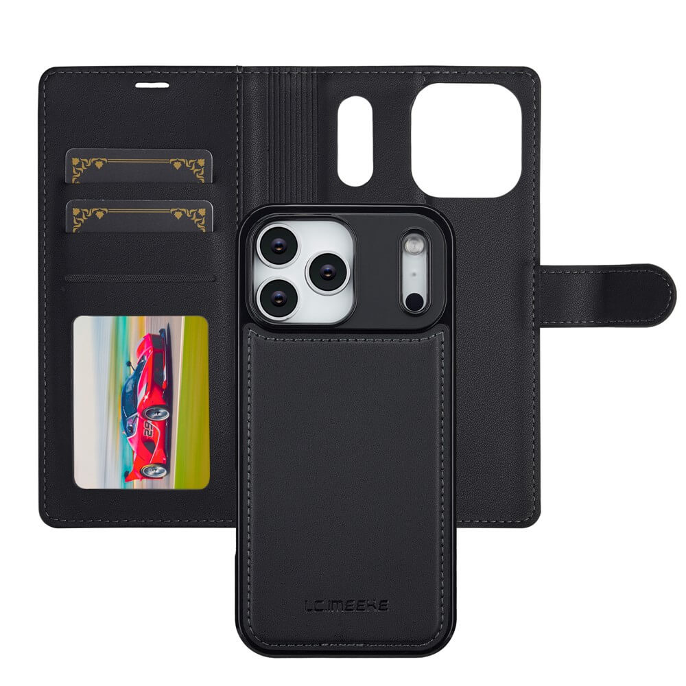 iPhone 17 Pro Max - LC.IMEEKE série L2 Portefeuille et étui