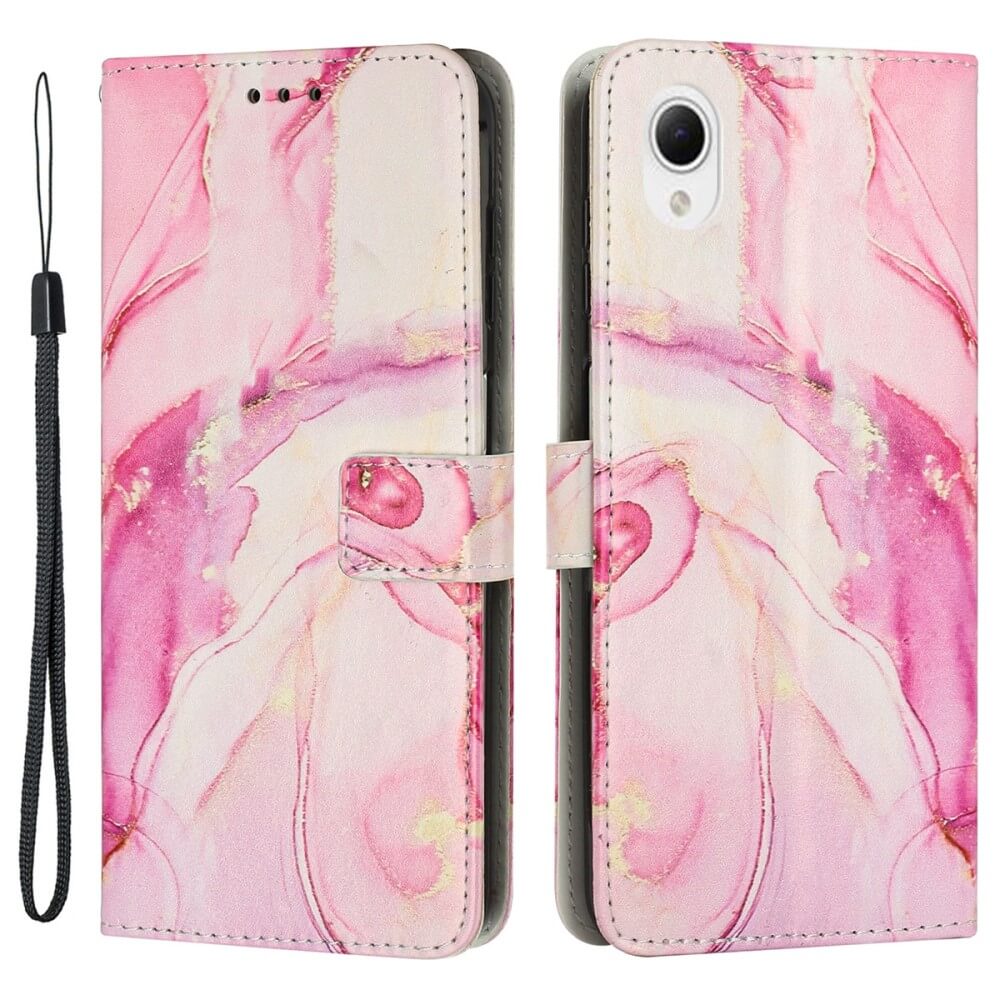 Galaxy A23e - leather cover Marble