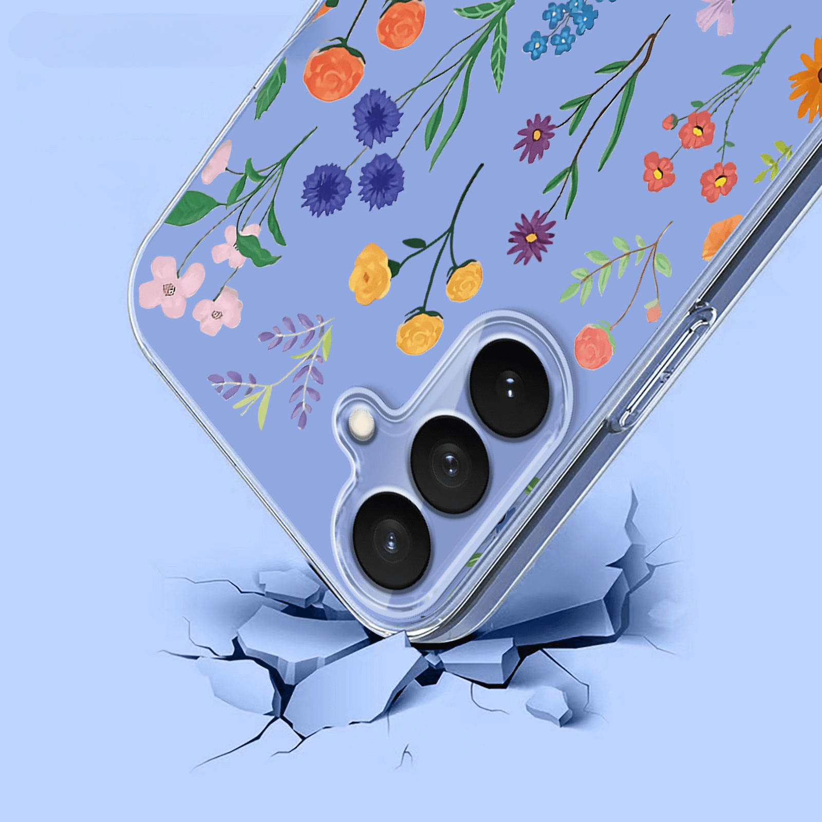 Galaxy S26 - Coque en caoutchouc silicone fleures