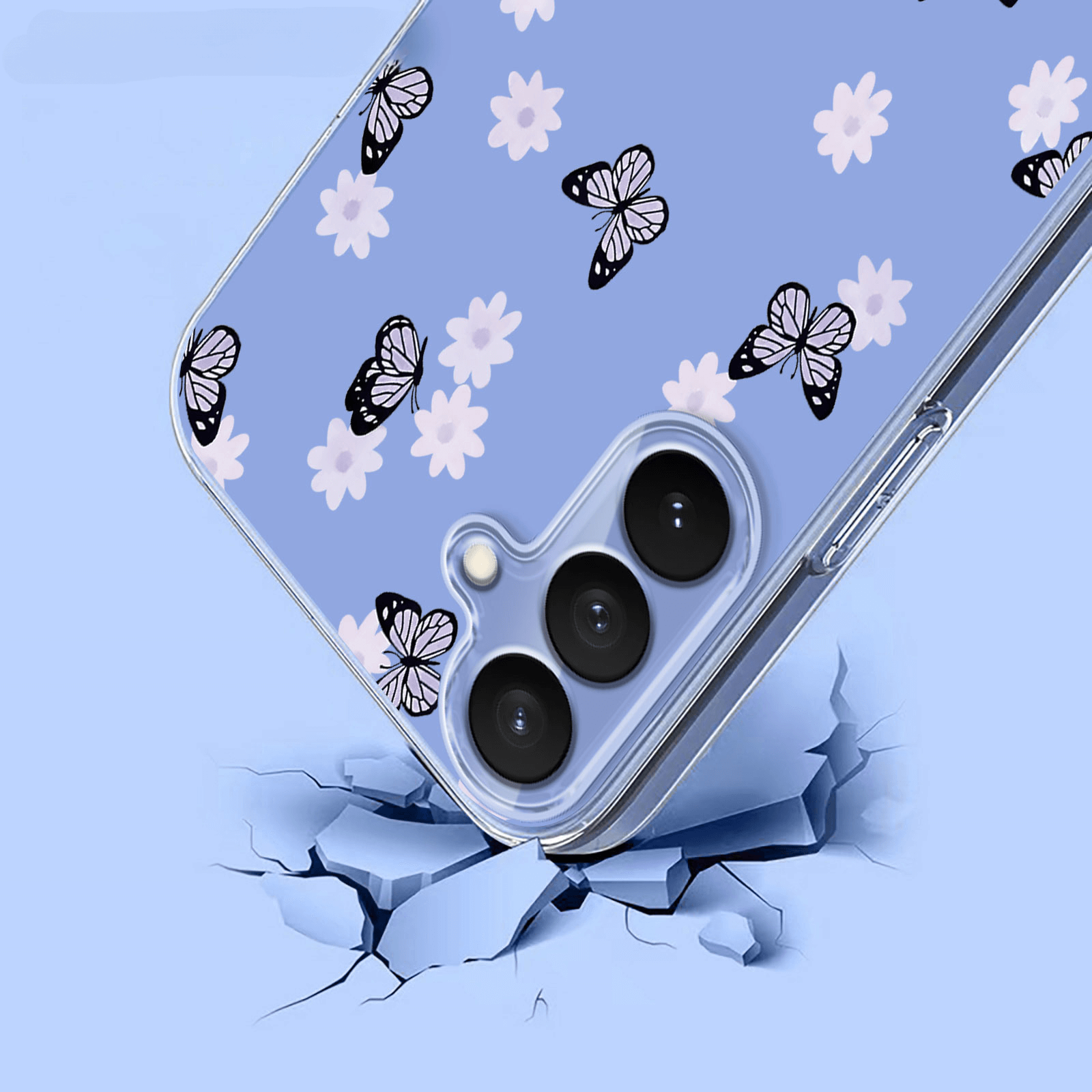 Galaxy S26 - Coque en caoutchouc silicone fleures