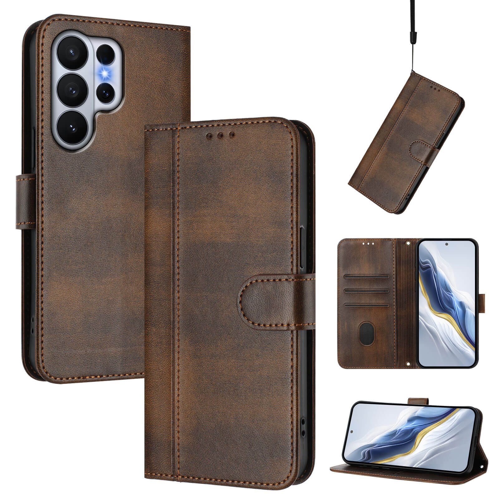Galaxy S26 Ultra – Retro Look Etui im Vintage Design