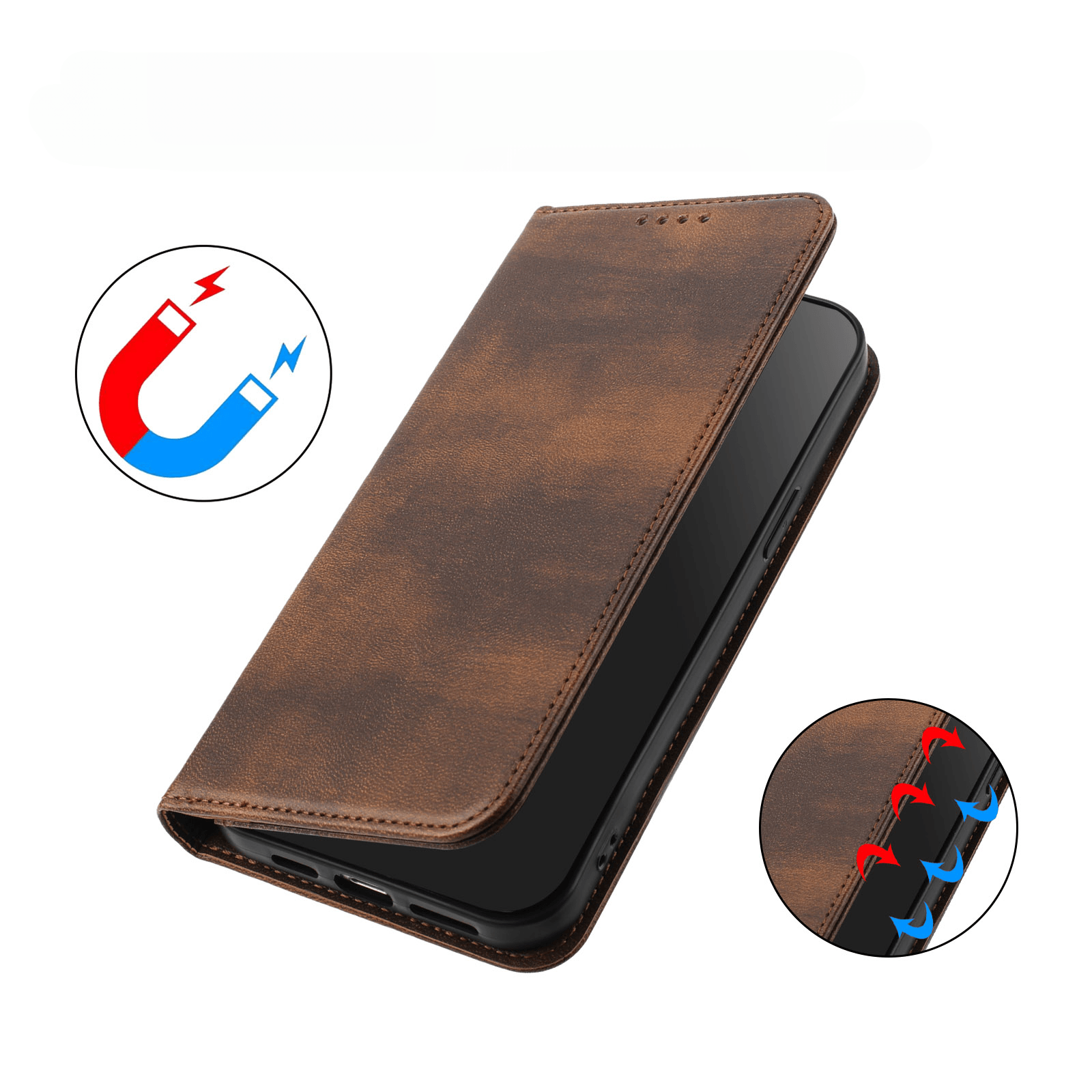 Xiaomi 17 - Vintage coque flip