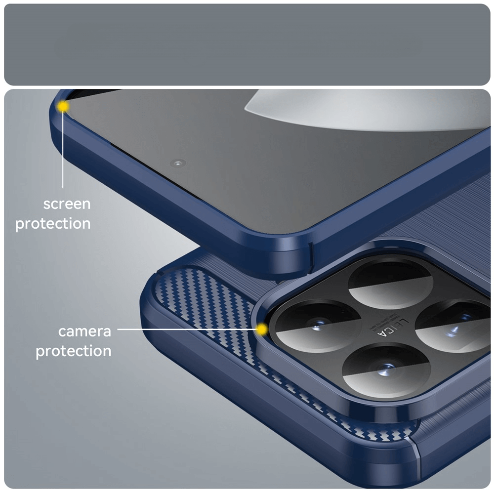 Xiaomi 15T Pro - Coque look métal carbone