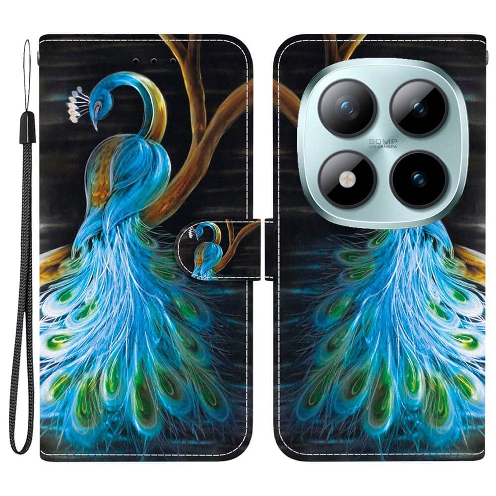 Xiaomi Redmi Note 15 Pro+ / Poco M8 Pro - Custodia in pelle con motivo