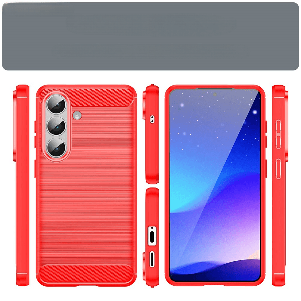 Galaxy S26 - Cover in look metallo carbonio