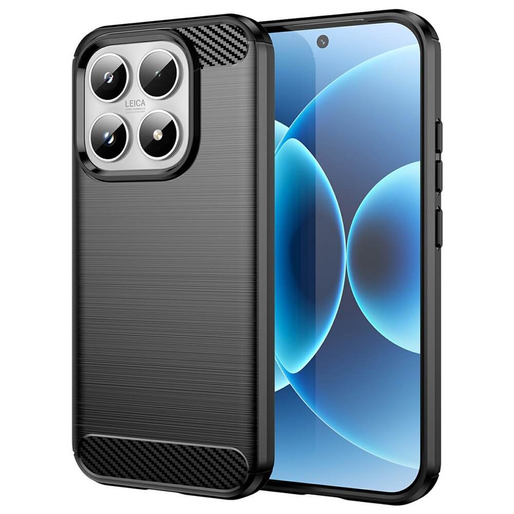 Xiaomi 17 - Cover in look metallo carbonio