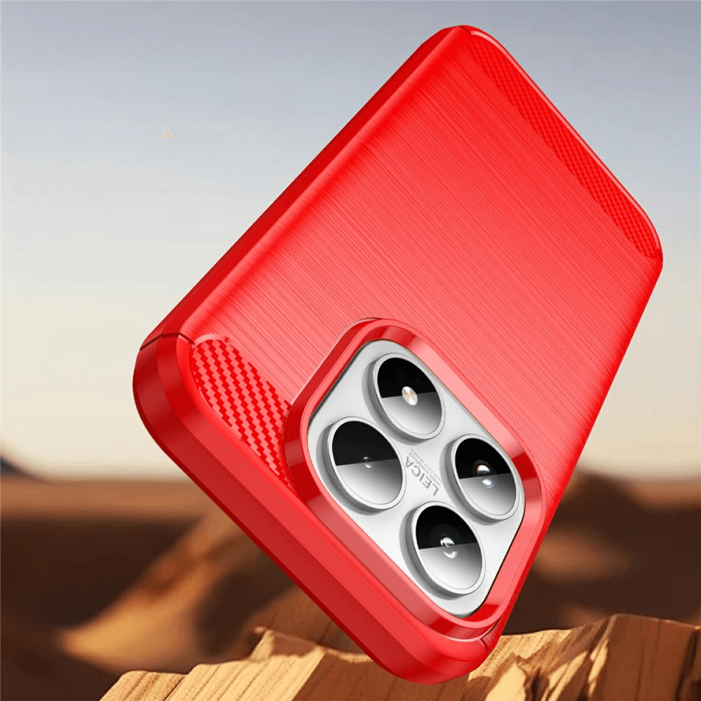 Xiaomi 17 - Cover in look metallo carbonio