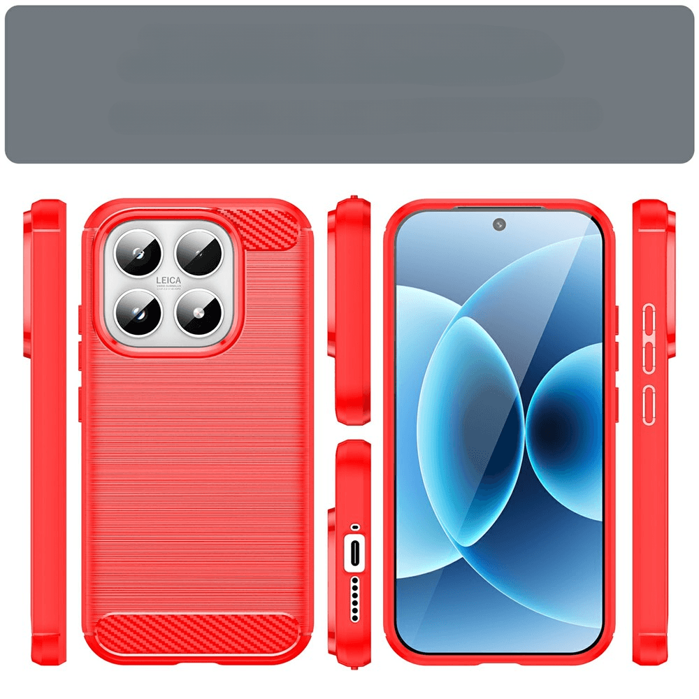 Xiaomi 17 - Cover in look metallo carbonio