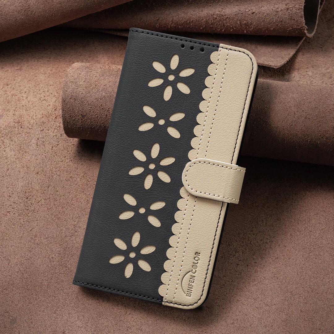 Galaxy S26 Ultra - Custodia in pelle BINFEN Floral