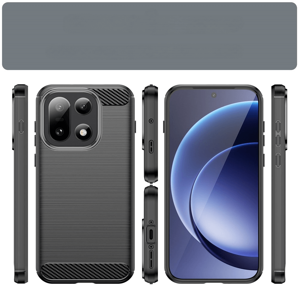 OnePlus 15 - Cover in look metallo carbonio