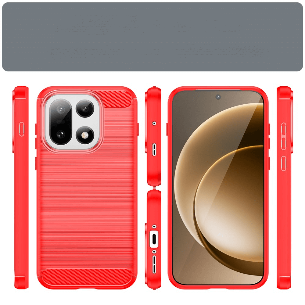 OnePlus 15 - Cover in look metallo carbonio