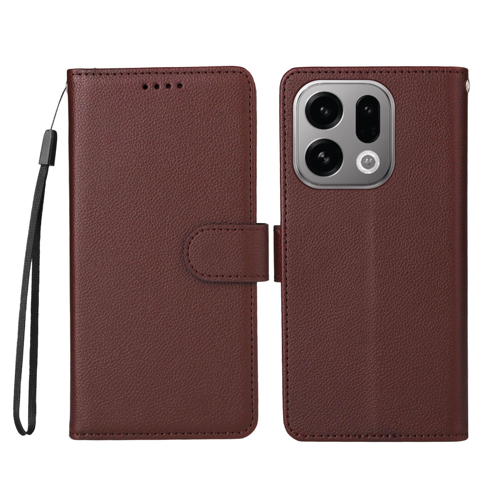 OPPO Find X9 - Leather-look case with textured surface