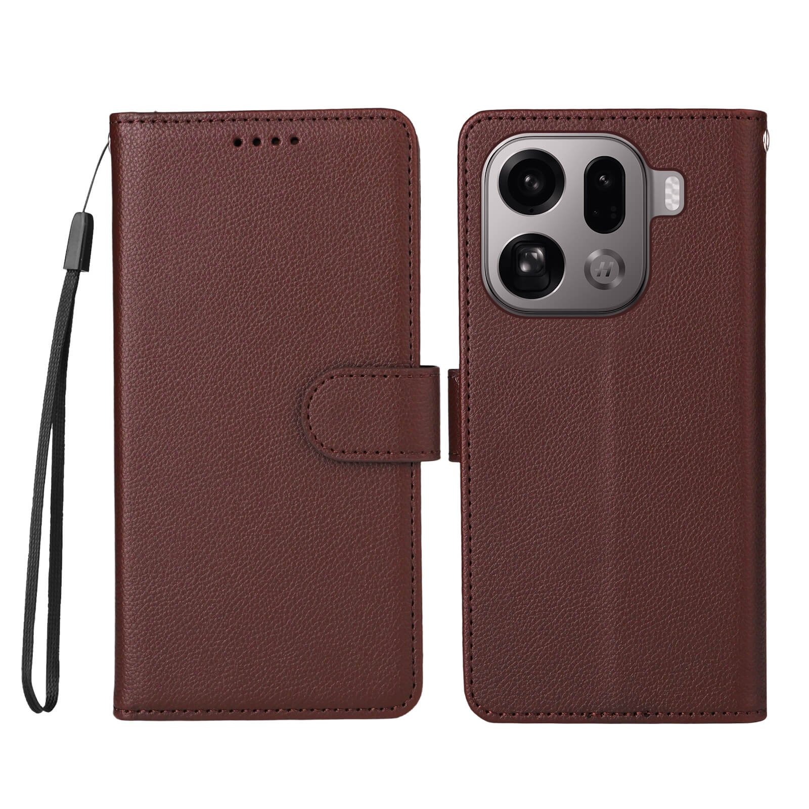 OPPO Find X9 Pro - Leather-look case with textured surface