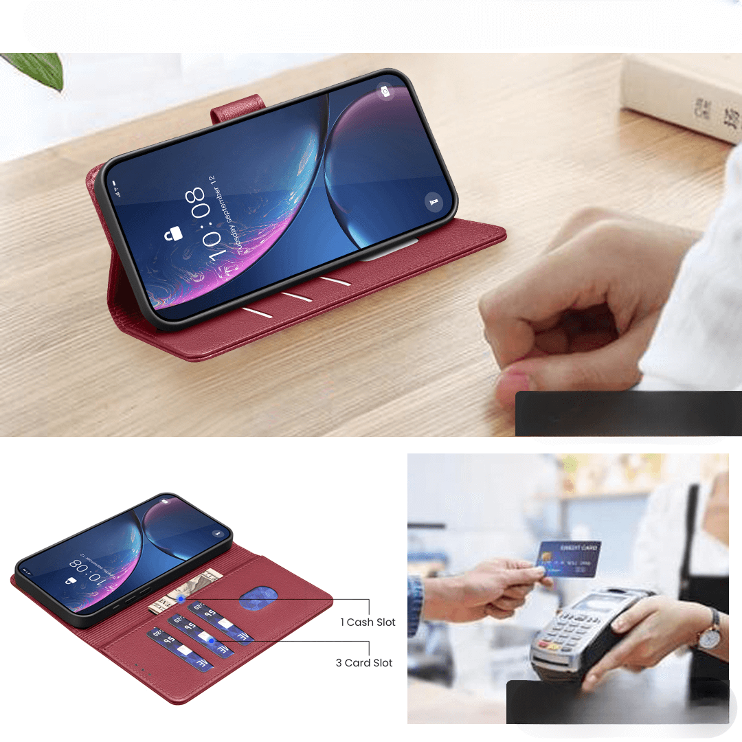 Galaxy A57 - BINFEN Leder Etui Hülle mit RFID Blocker