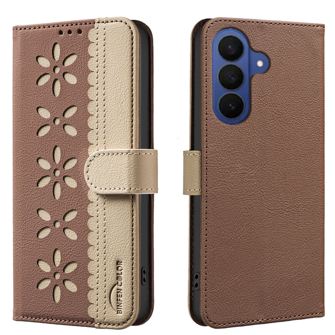 Galaxy A57 - BINFEN Leather Case Floral