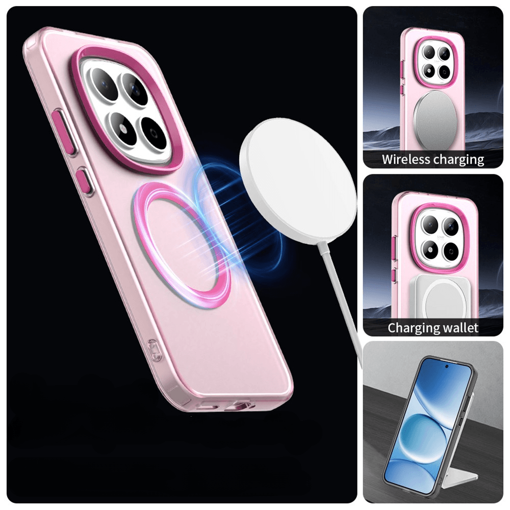 Xiaomi Redmi Note 15 Pro 5G - Handyhülle mit Magnet und Farbakzent