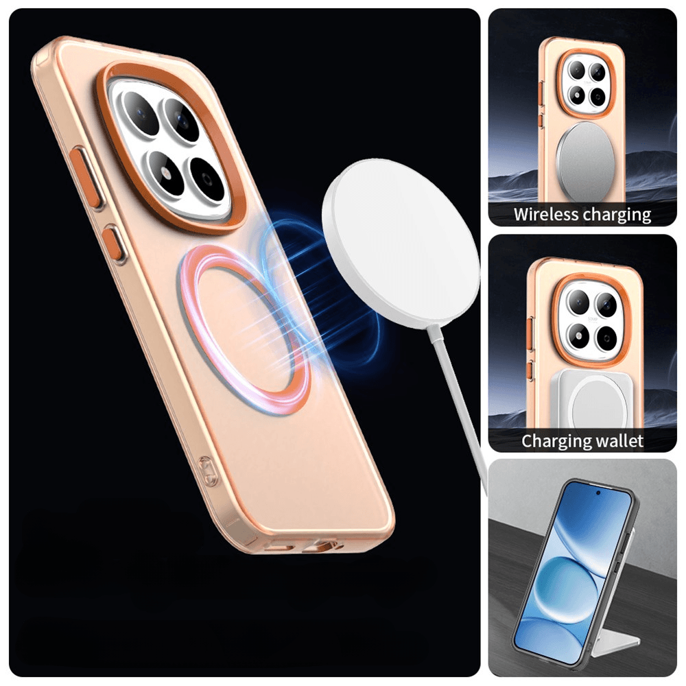 Xiaomi Redmi Note 15 Pro 5G - Handyhülle mit Magnet und Farbakzent