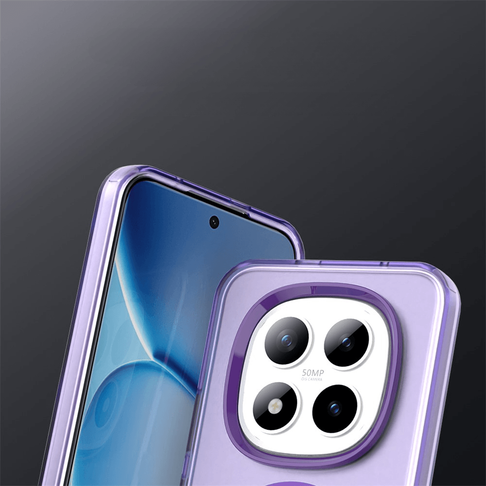 Xiaomi Redmi Note 15 Pro+ / Poco M8 Pro - Acryl-Handyhülle mit Magnet und Farbakzent