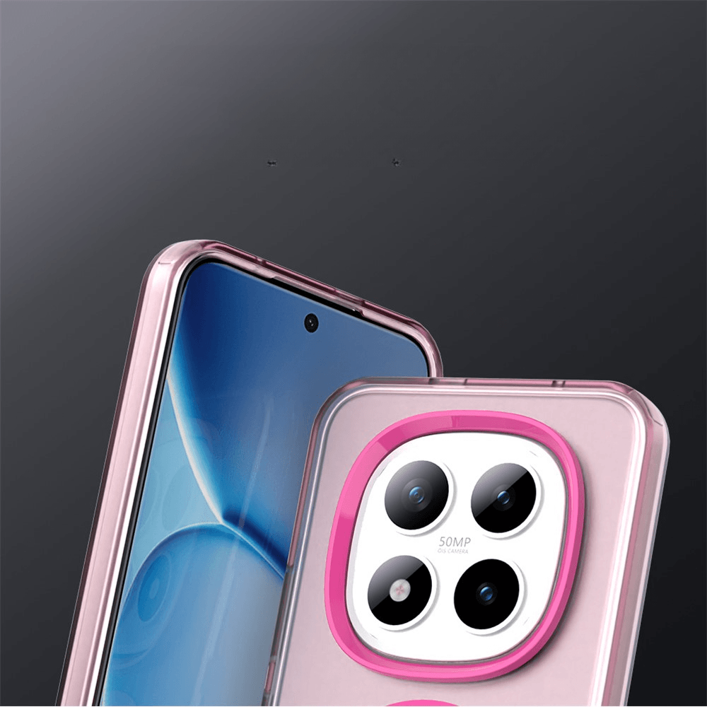 Xiaomi Redmi Note 15 Pro+ / Poco M8 Pro - Acryl-Handyhülle mit Magnet und Farbakzent