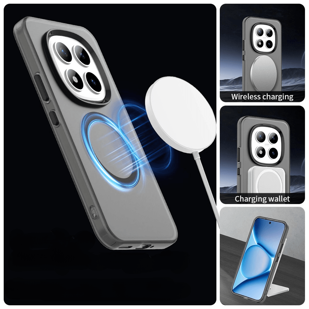 Xiaomi Redmi Note 15 Pro+ / Poco M8 Pro - Acryl-Handyhülle mit Magnet und Farbakzent