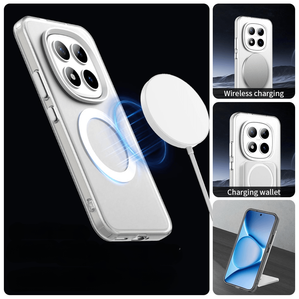 Xiaomi Redmi Note 15 Pro+ / Poco M8 Pro - Acryl-Handyhülle mit Magnet und Farbakzent