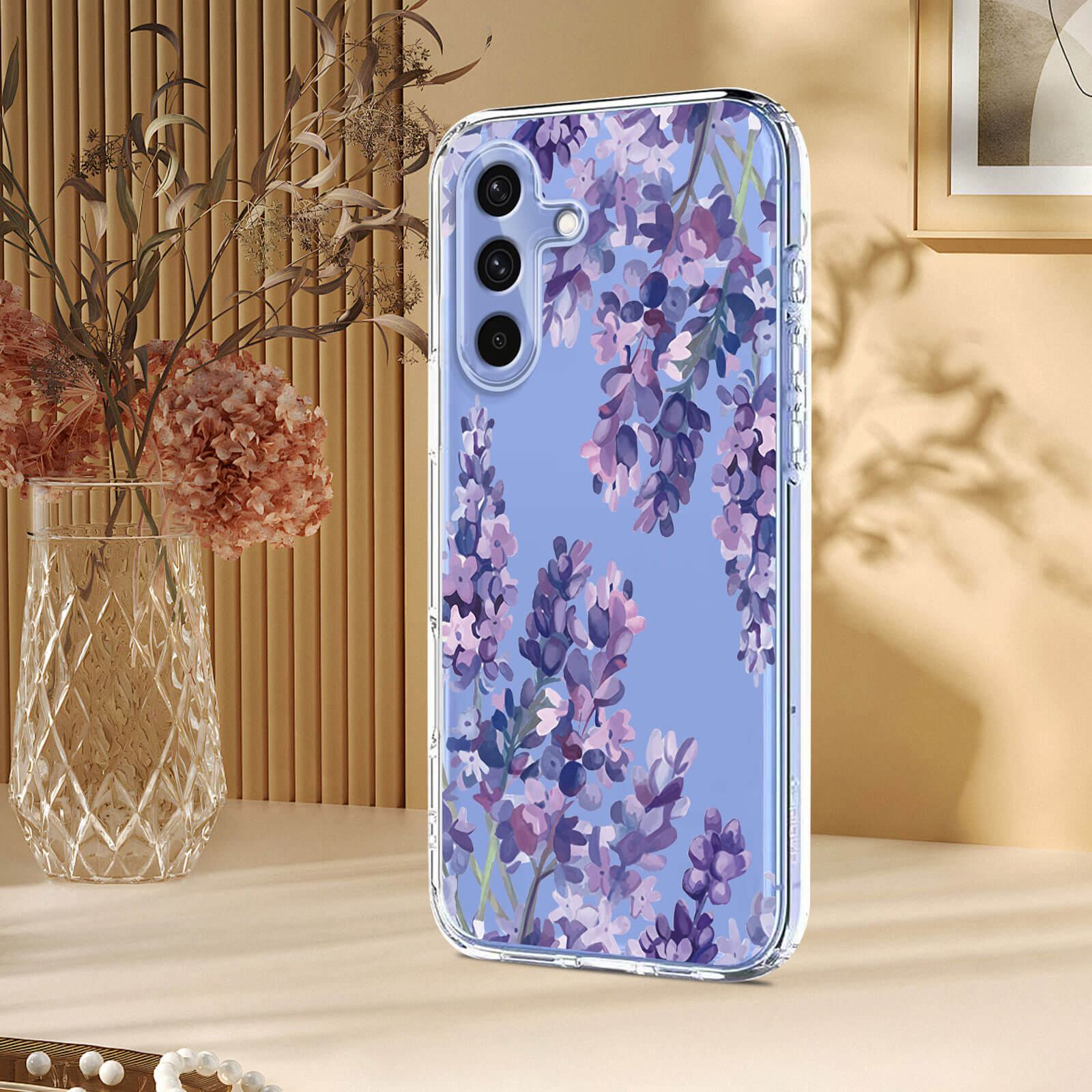 Galaxy A37 - Silikon Gummi Hülle Blumen
