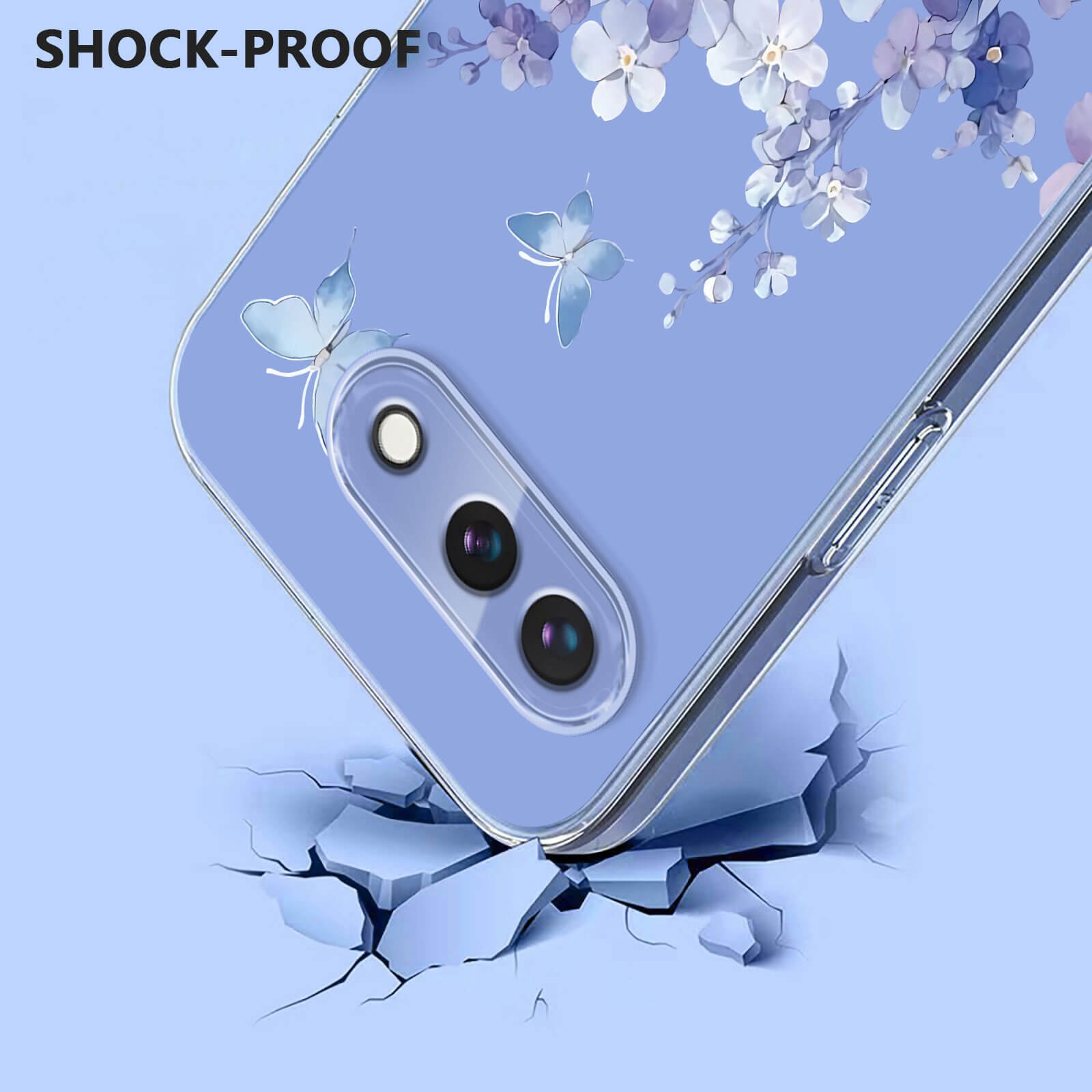 Google Pixel 10a - Silikon Gummi Hülle Blumen