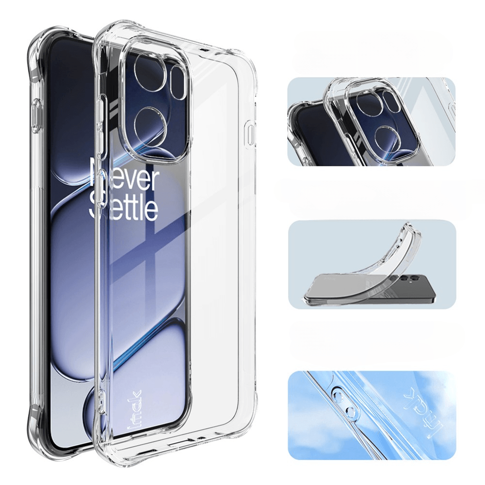 OnePlus 15R - IMAK Transparent Shockproof TPU Case