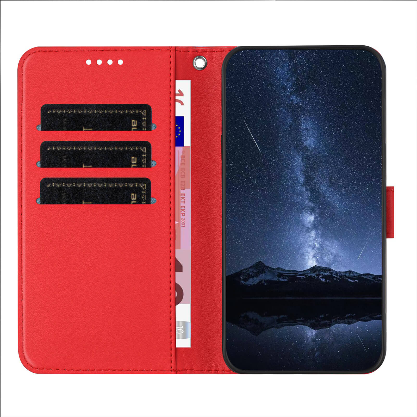 Galaxy A37 - Solide Leder Etui Hülle