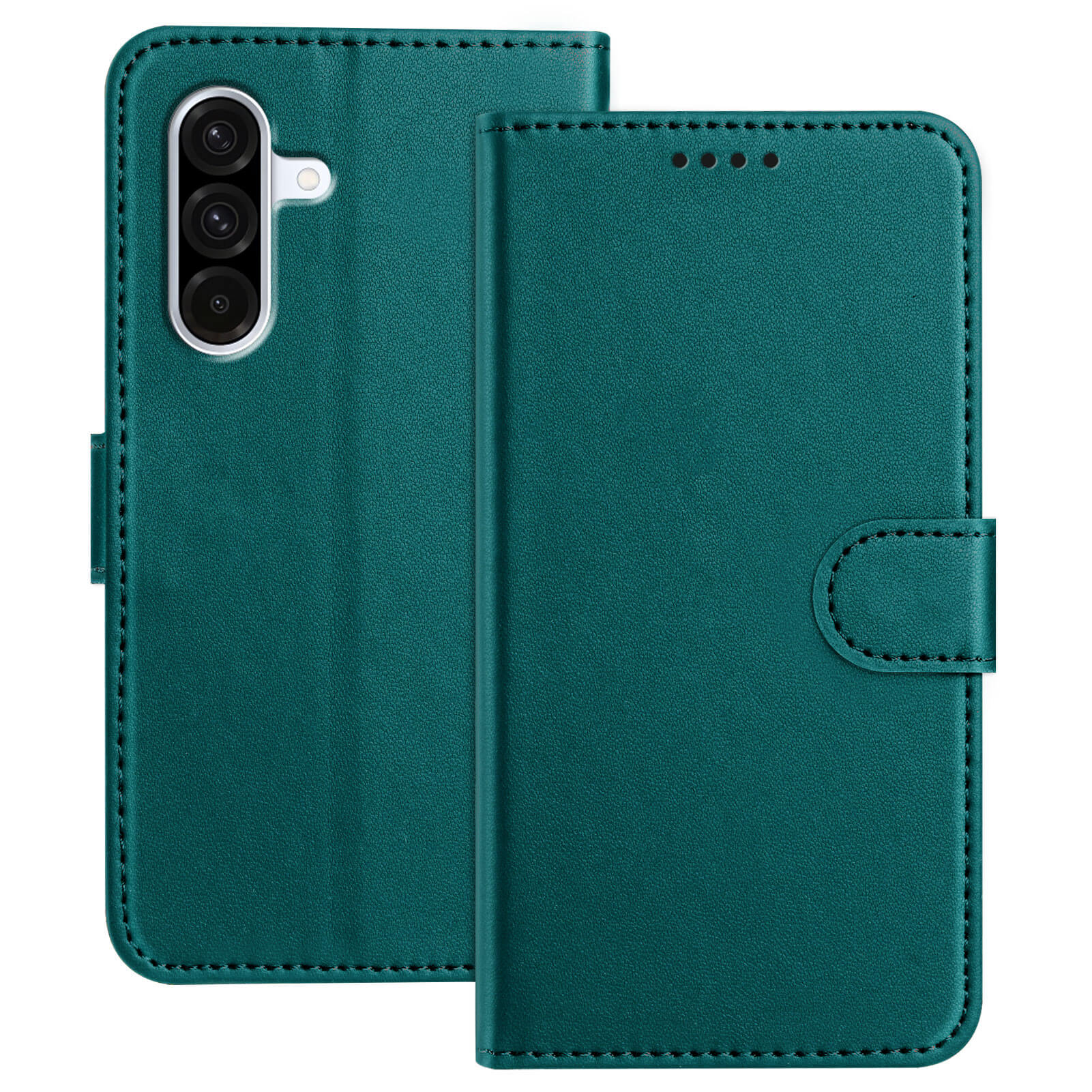 Galaxy A37 - Solide Leder Etui Hülle