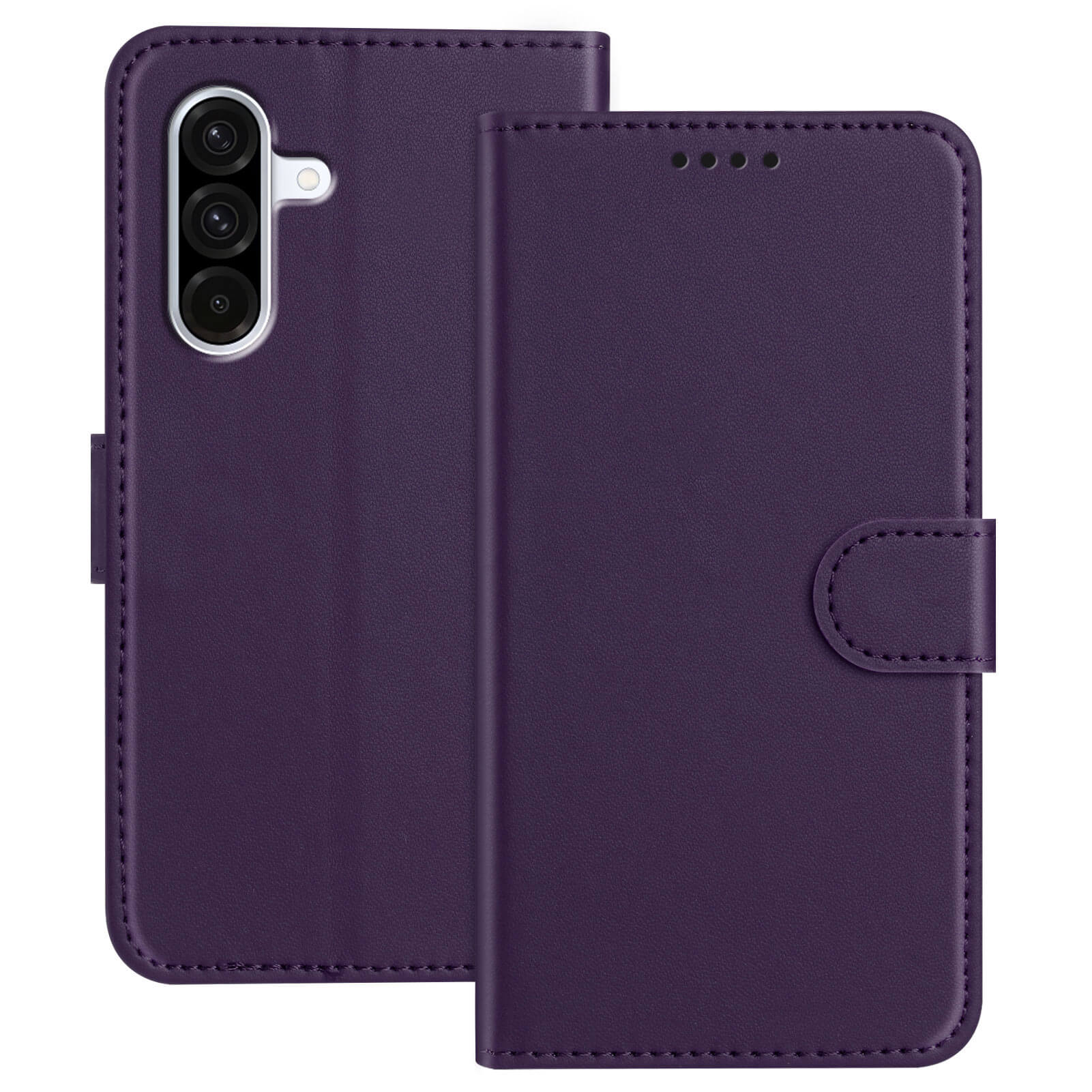 Galaxy A37 - Solide Leder Etui Hülle