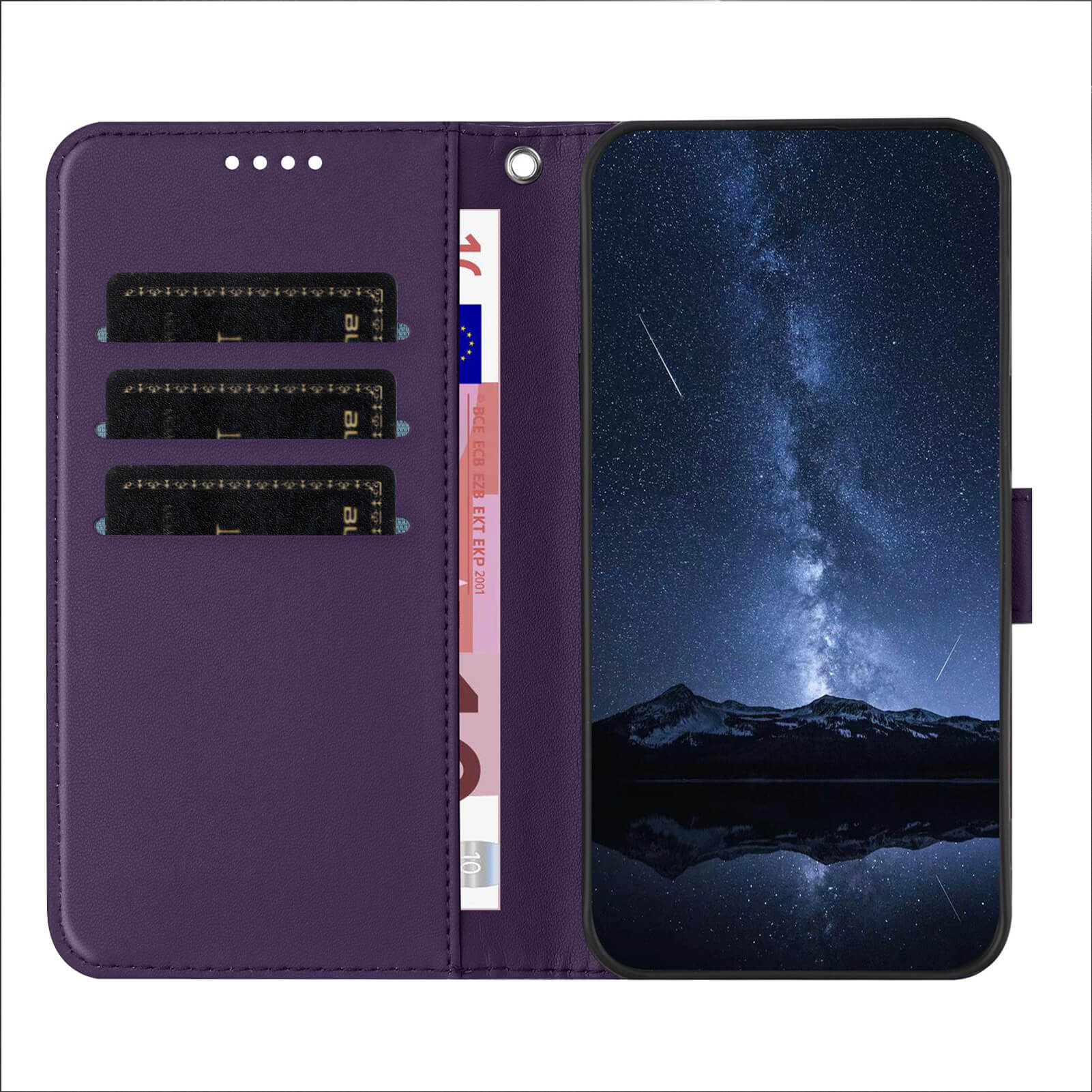 Galaxy A37 - Solide Leder Etui Hülle