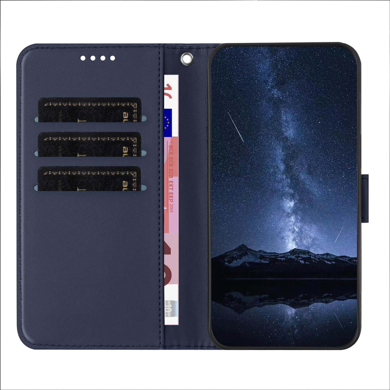 Galaxy A37 - Solide Leder Etui Hülle