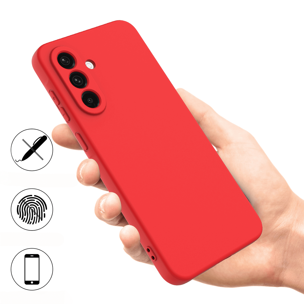 Galaxy S26+ Plus - Silikon Gummi Hülle mit Riemen