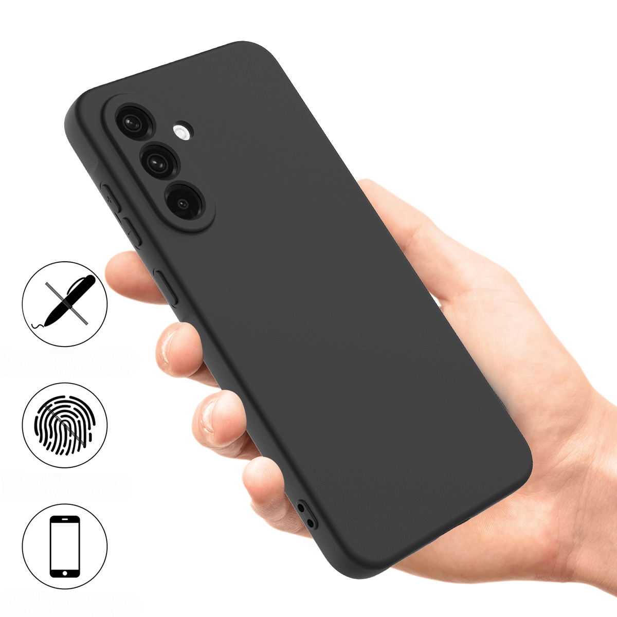 Galaxy S26 Silikon Gummi Hülle mit Riemen