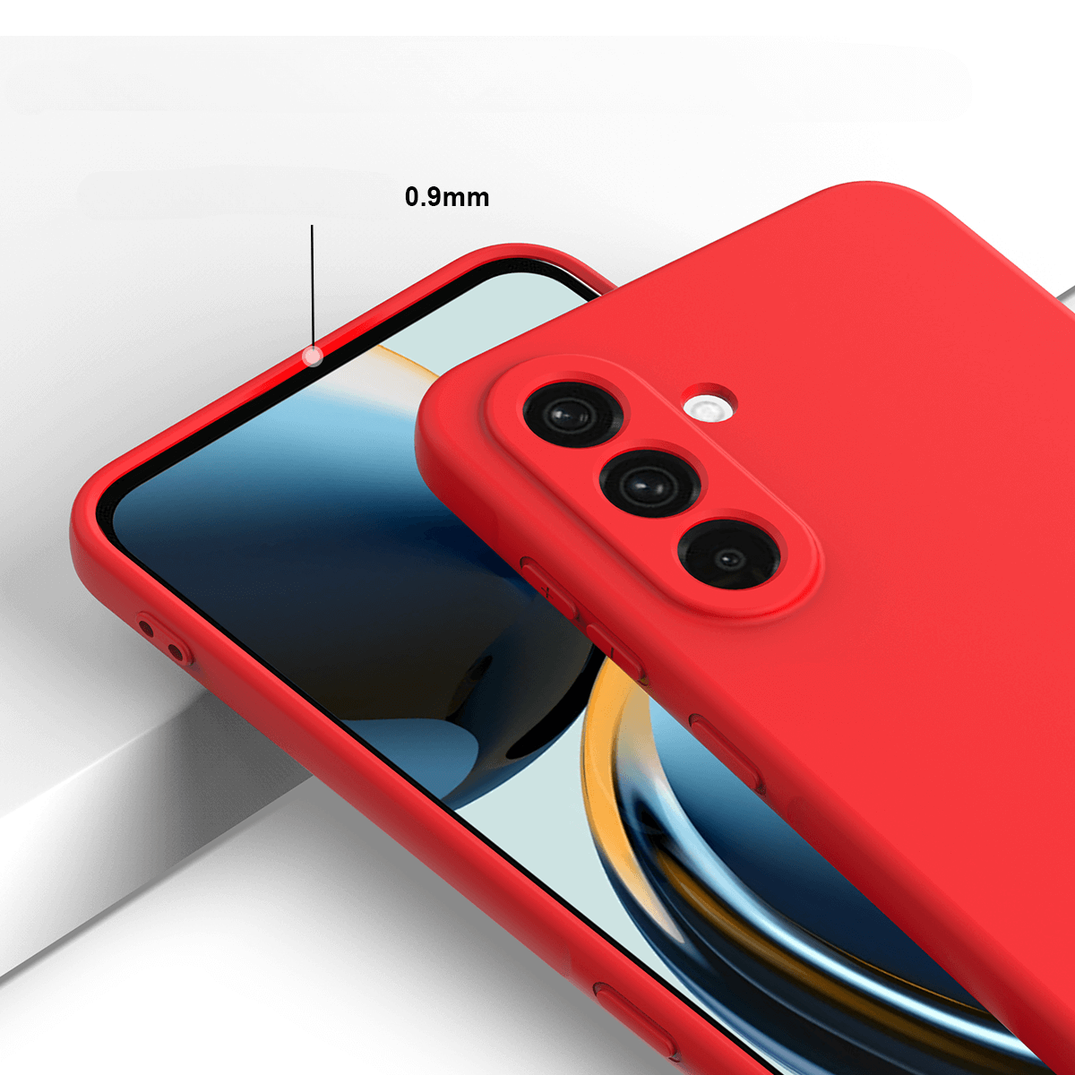 Galaxy S26 Silikon Gummi Hülle mit Riemen