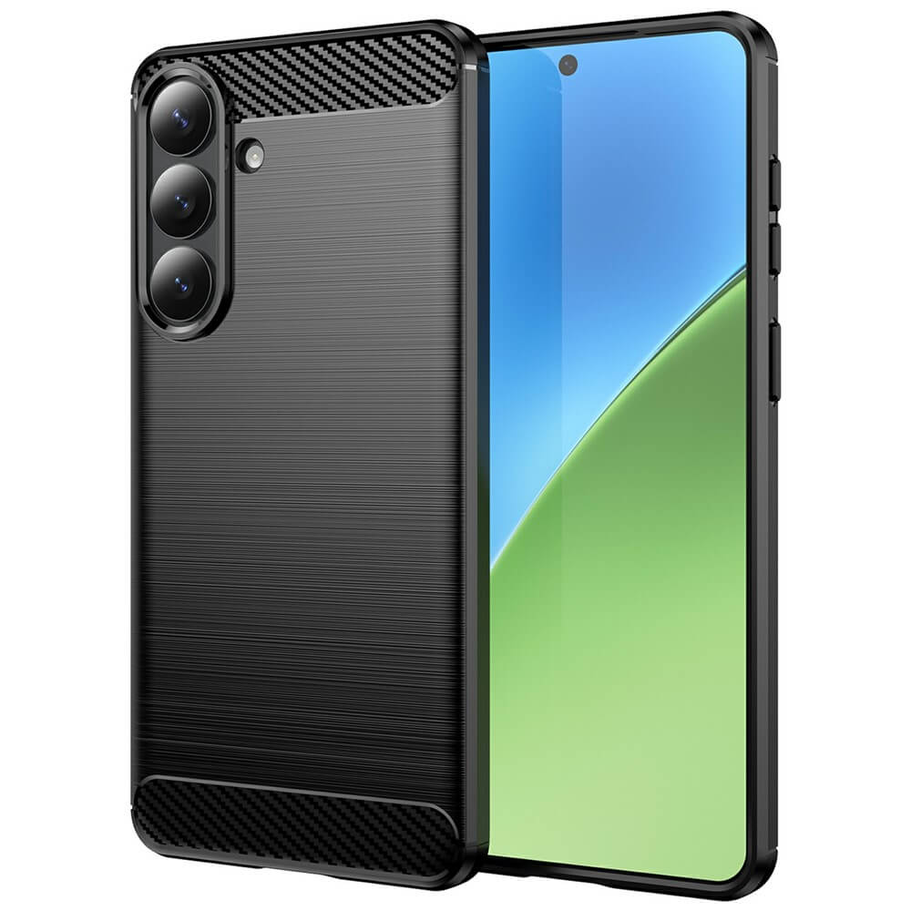 Galaxy S26+ Plus - Cover in look metallo carbonio