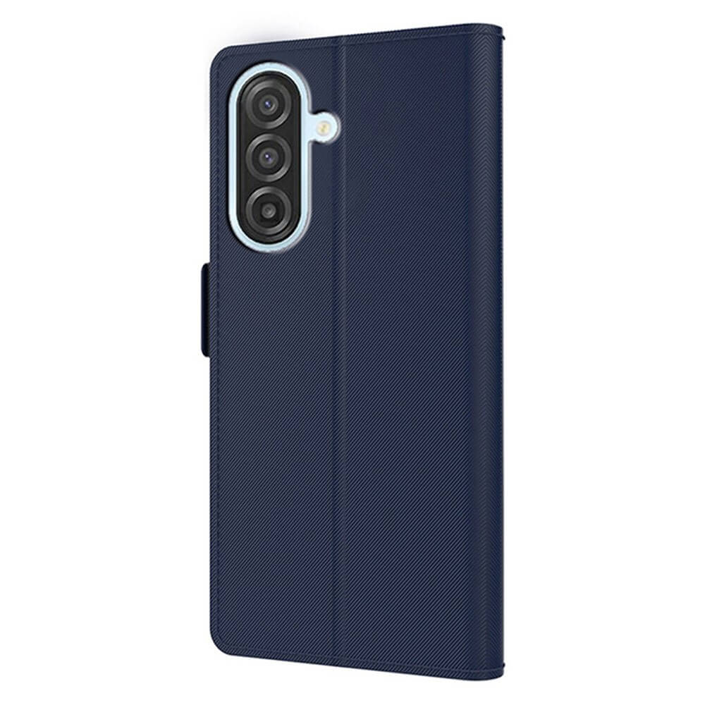 Galaxy A57 - Custodia a libro in pelle PU con specchio, portacarte e supporto integrato