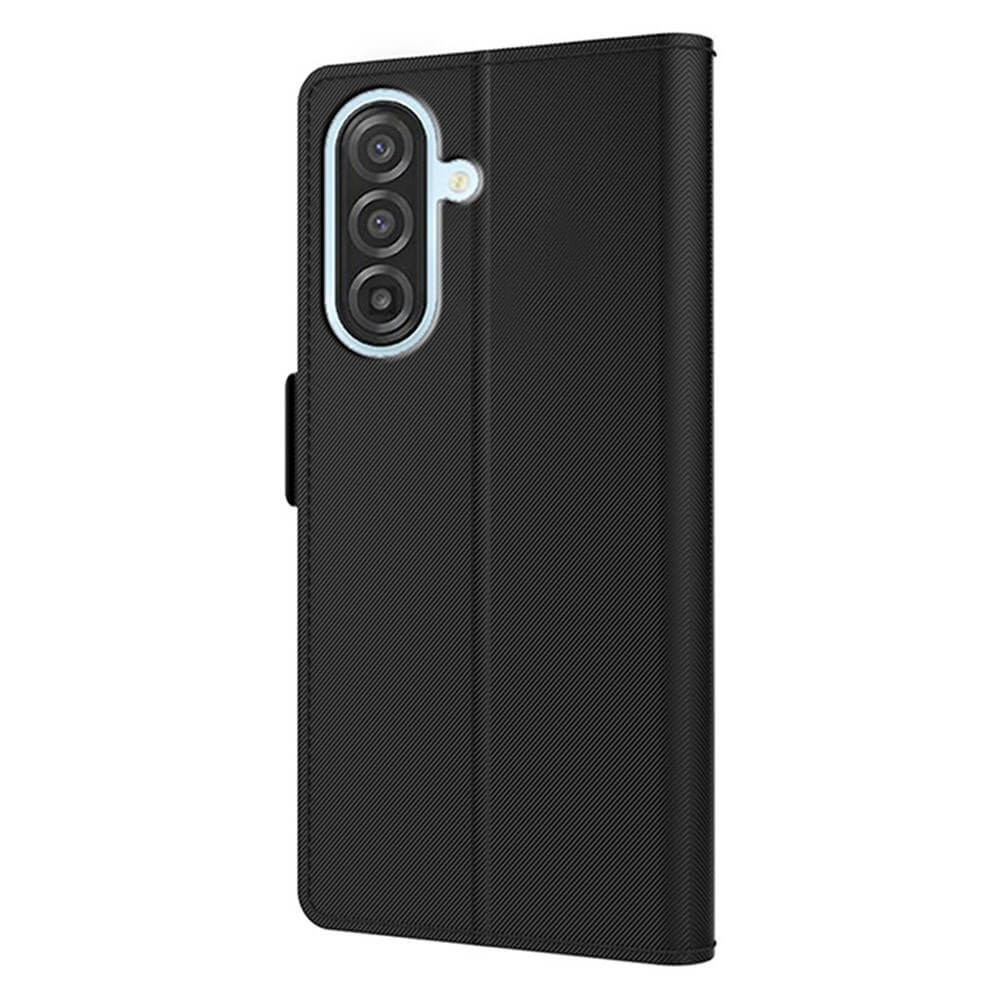 Galaxy A57 - Custodia a libro in pelle PU con specchio, portacarte e supporto integrato