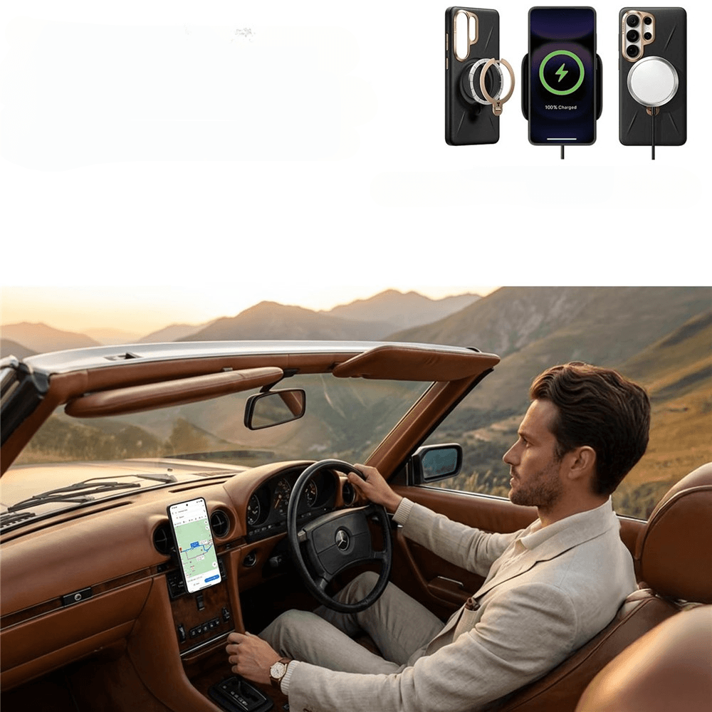 Galaxy S26 Ultra - TORRAS Ostand Q3 VegSkin MagSafe Case with Kickstand